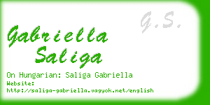 gabriella saliga business card